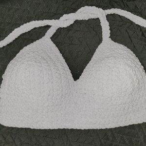 Homemade crochet crop top